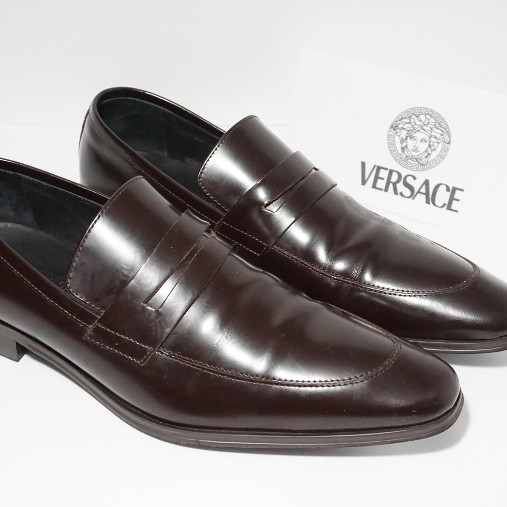 Versace Collection Patent Leather Derby Shoes - Picture 4 of 7